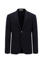  KOYU LACİVERT  Slim Fit Dar Kesim Yünlü Blazer Ceket