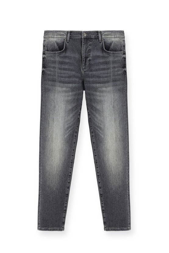 Erkek Giyim - Regular Fit Likralı Denim Pantolon