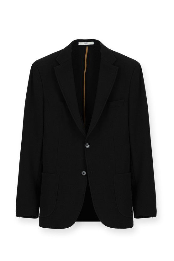 Erkek Giyim - Slim Fit Dar Kesim Desenli Pamuklu Ceket