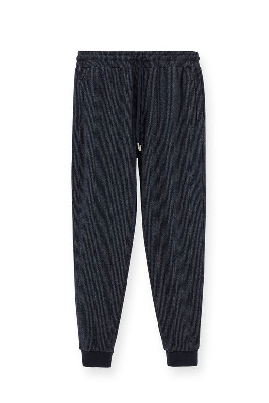 Erkek Giyim - Regular Fit Çizgili Sweatpant / Eşofman Altı