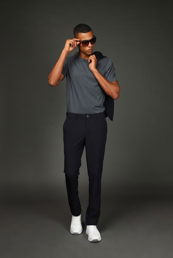 Erkek Giyim - Techno-Line Super Slim Fit Ekstra Dar Kesim Klasik Takım Elbise