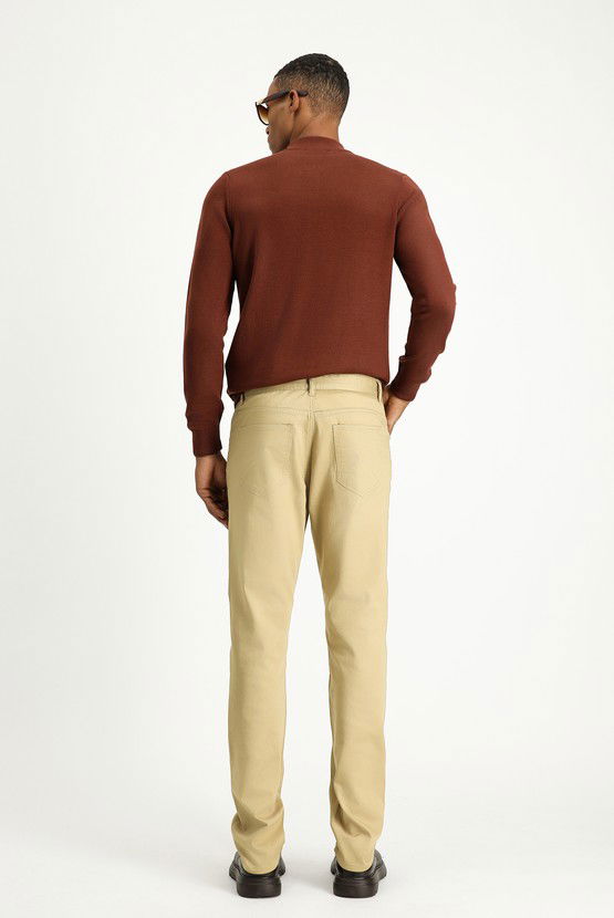 Erkek Giyim - Regular Fit Likralı Kanvas / Chino Pantolon