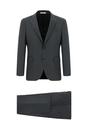  KOYU ANTRASİT  Slim Fit Dar Kesim Klasik Ekose Takım Elbise