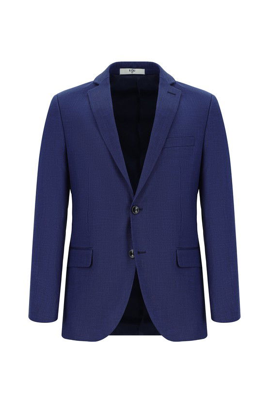 Erkek Giyim - Super Slim Fit Ekstra Dar Kesim Klasik Desenli Takım Elbise