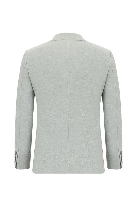 Erkek Giyim - Slim Fit Dar Kesim Çizgili Beli Lastikli İpli Takım Elbise
