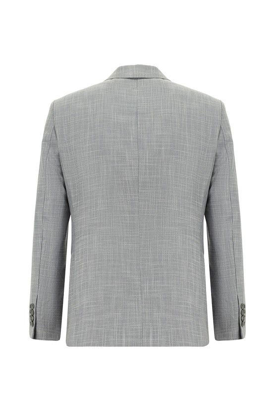 Erkek Giyim - Slim Fit Dar Kesim Klasik Desenli Takım Elbise