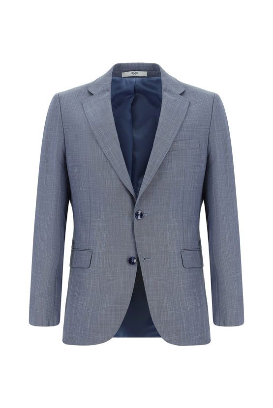 Erkek Giyim - Slim Fit Dar Kesim Klasik Desenli Takım Elbise