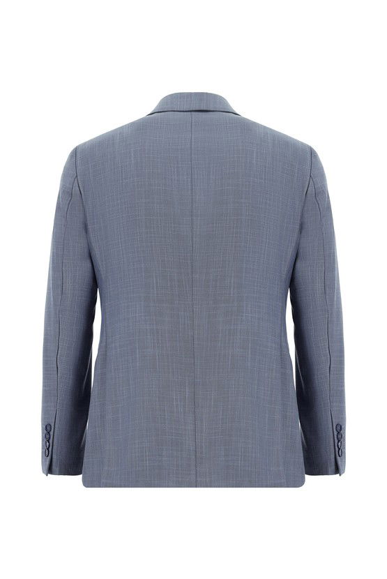 Erkek Giyim - Slim Fit Dar Kesim Klasik Desenli Takım Elbise