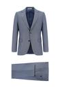  KOYU MAVİ  Slim Fit Dar Kesim Klasik Desenli Takım Elbise