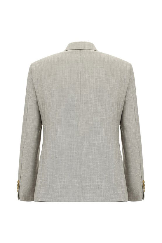 Erkek Giyim - Slim Fit Dar Kesim Klasik Desenli Takım Elbise