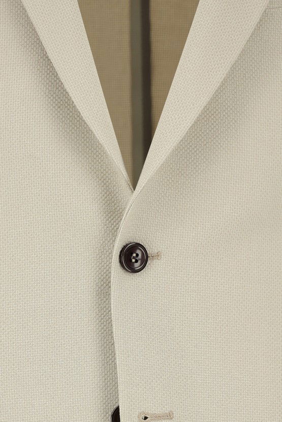 Erkek Giyim - Slim Fit Dar Kesim Çizgili Beli Lastikli İpli Takım Elbise