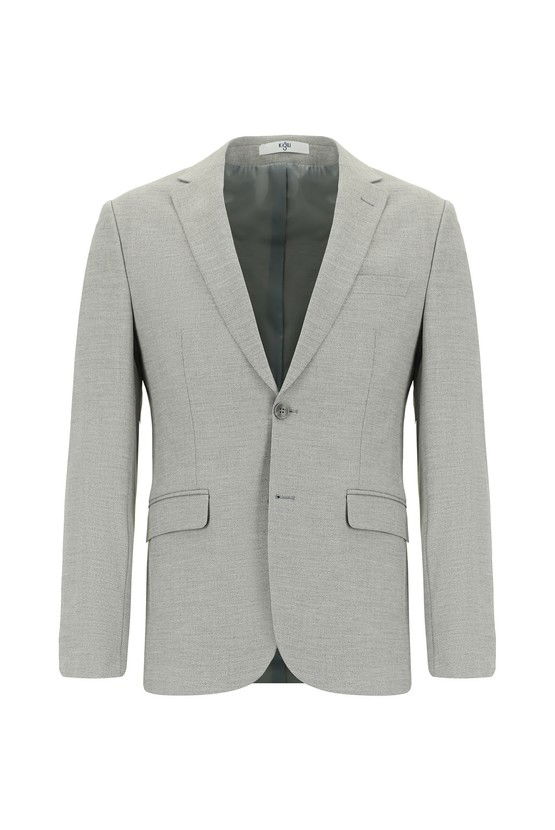 Erkek Giyim - Super Slim Fit Ekstra Dar Kesim Desenli Klasik Takım Elbise
