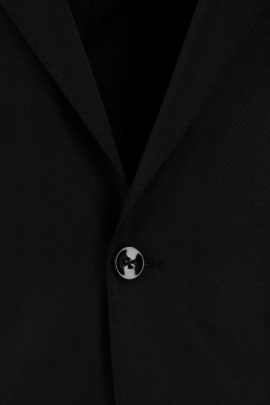 Erkek Giyim - Slim Fit Dar Kesim Klasik Desenli Takım Elbise