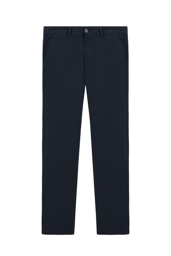 Erkek Giyim - Regular Fit Likralı Kanvas / Chino Pantolon