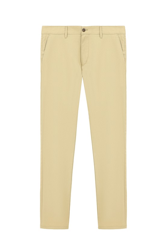 Erkek Giyim - Regular Fit Likralı Kanvas / Chino Pantolon