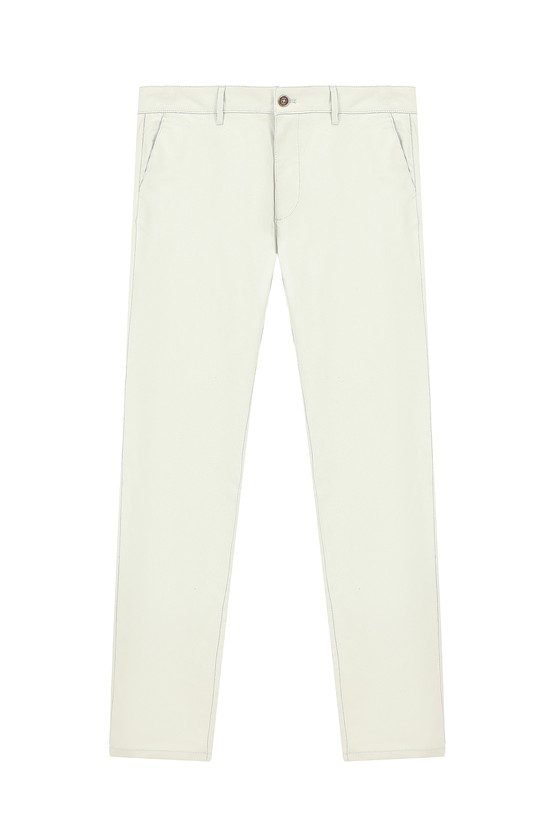 Erkek Giyim - Regular Fit Likralı Kanvas / Chino Pantolon