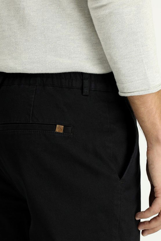 Erkek Giyim - Regular Fit Likralı Kanvas / Chino Pantolon