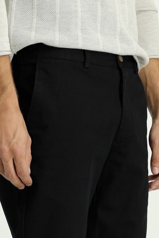 Erkek Giyim - Regular Fit Likralı Kanvas / Chino Pantolon