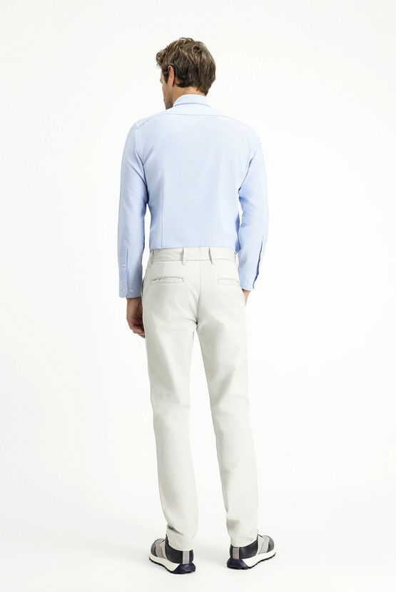 Erkek Giyim - Regular Fit Likralı Kanvas / Chino Pantolon