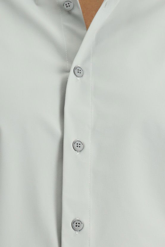 Erkek Giyim - Techno-Line Uzun Kol Slim Fit Dar Kesim Likralı Gömlek