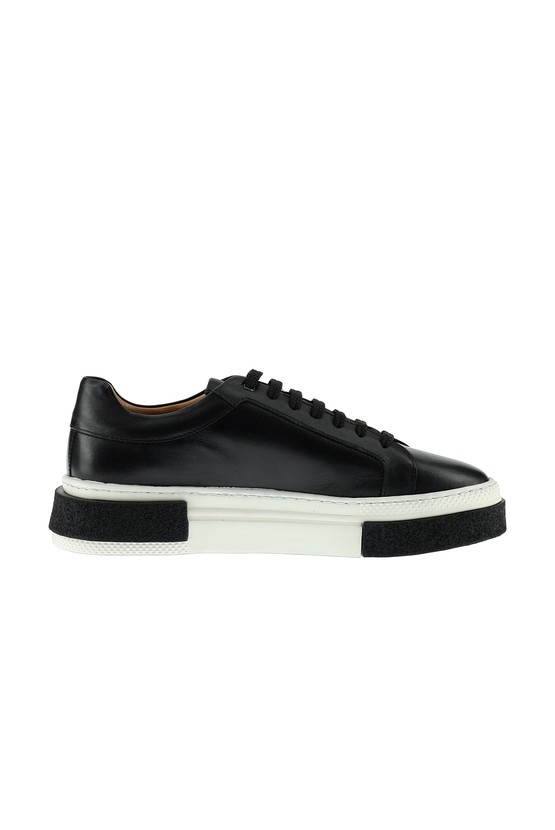 Erkek Giyim - Sneaker Deri Ayakkabı