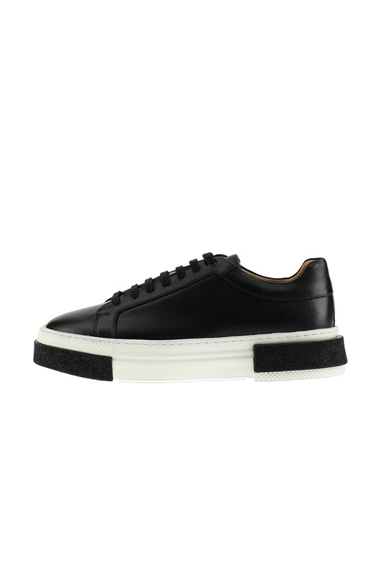 Erkek Giyim - Sneaker Deri Ayakkabı