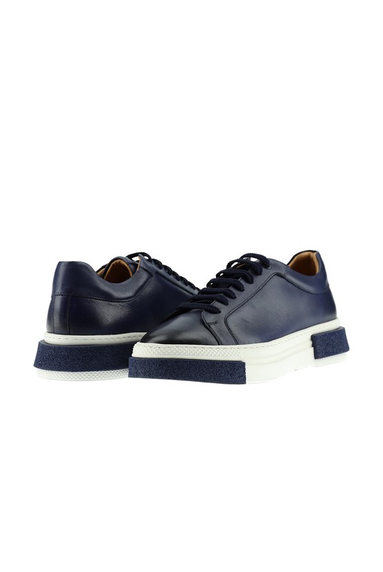 Erkek Giyim - Sneaker Deri Ayakkabı