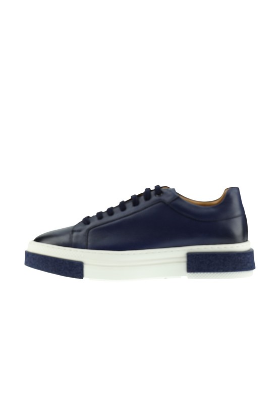 Erkek Giyim - Sneaker Deri Ayakkabı