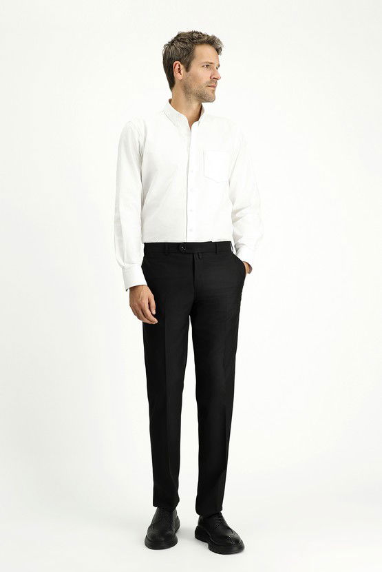 Erkek Giyim - Slim Fit Dar Kesim Klasik Kumaş Pantolon