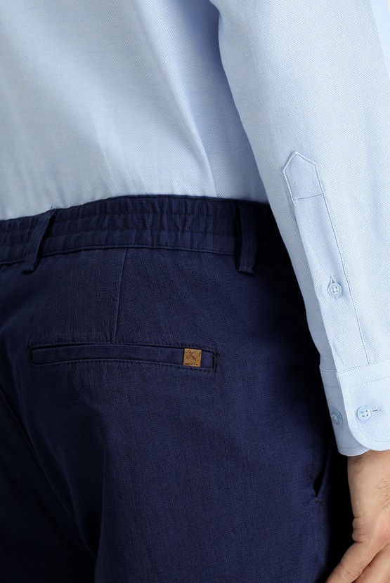 Erkek Giyim - Regular Fit Likralı Kanvas / Chino Pantolon