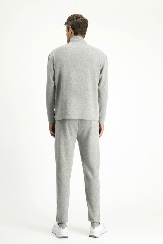 Erkek Giyim - Regular Fit Desenli Pamuklu Sweatpant / Eşofman Altı