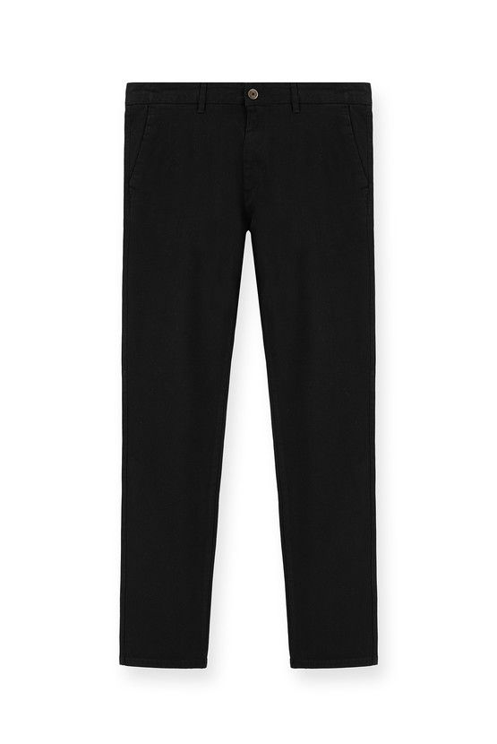 Erkek Giyim - Regular Fit Likralı Kanvas / Chino Pantolon