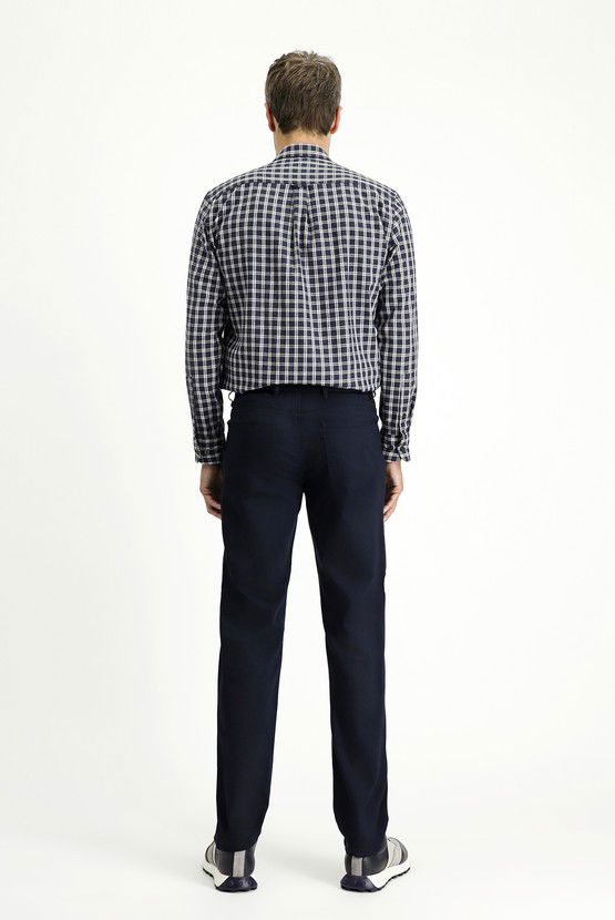 Erkek Giyim - Regular Fit Likralı Kanvas / Chino Pantolon