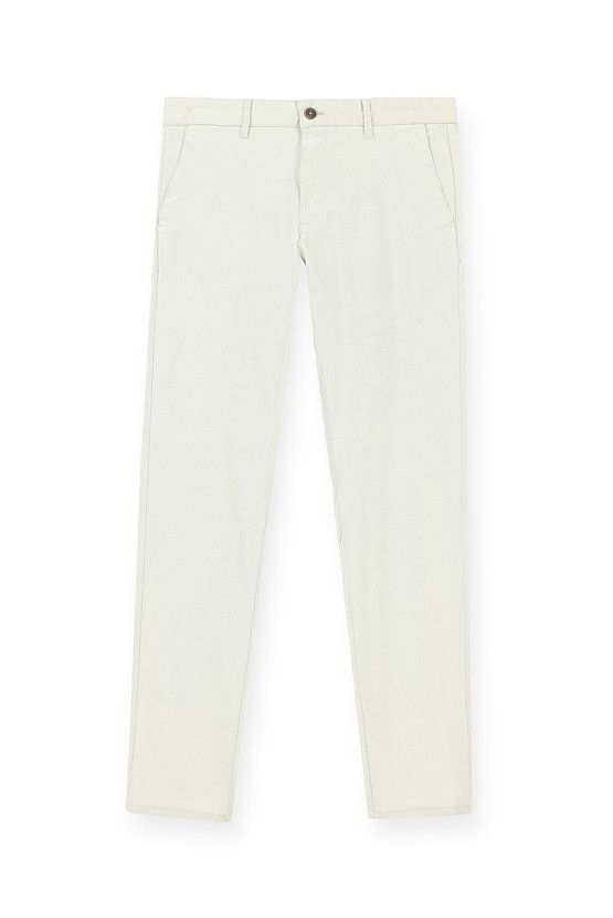 Erkek Giyim - Slim Fit Dar Kesim Likralı Kanvas / Chino Pantolon