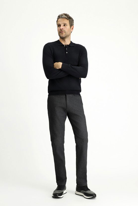Erkek Giyim - Slim Fit Dar Kesim Likralı Kanvas / Chino Pantolon
