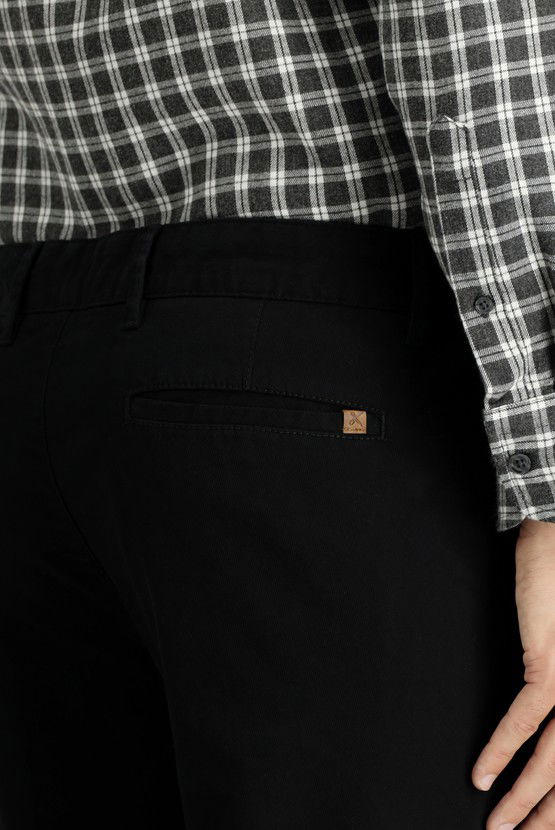 Erkek Giyim - Regular Fit Likralı Kanvas / Chino Pantolon