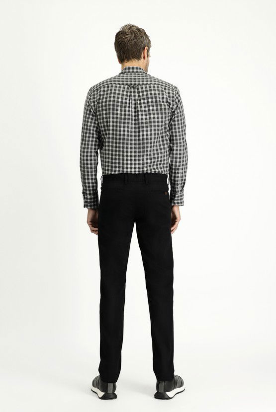 Erkek Giyim - Regular Fit Likralı Kanvas / Chino Pantolon