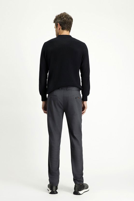 Erkek Giyim - Regular Fit Likralı Kanvas / Chino Pantolon