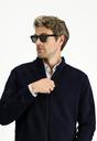  KOYU LACİVERT  Fermuarlı Polar Sweatshirt