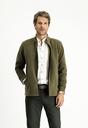  ORTA HAKİ  Fermuarlı Polar Sweatshirt
