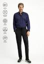 SİYAH  Techno-Line Slim Fit Dar Kesim Likralı Beli Lastikli İpli Klasik Kumaş Pantolon