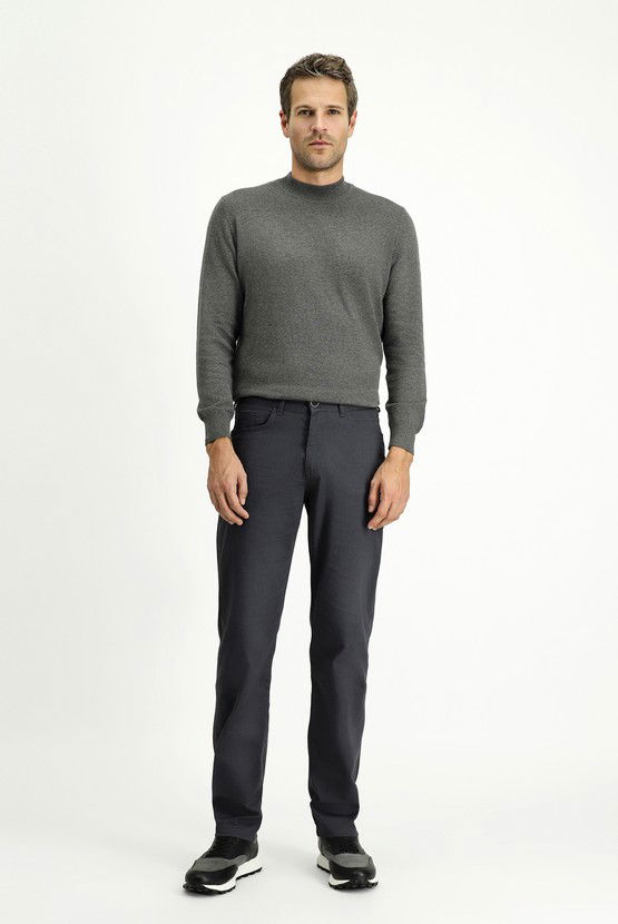 Erkek Giyim - Regular Fit Likralı Kanvas / Chino Pantolon