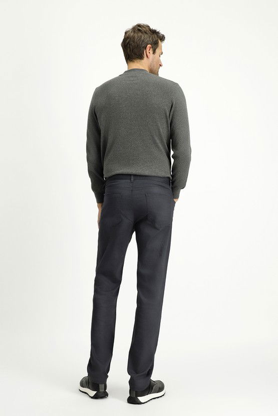 Erkek Giyim - Regular Fit Likralı Kanvas / Chino Pantolon