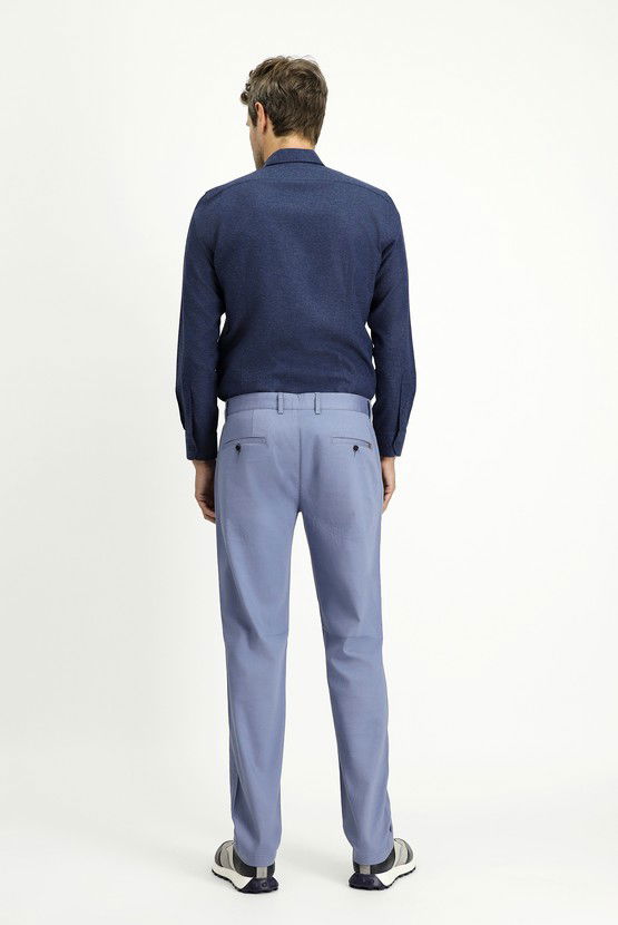 Erkek Giyim - Regular Fit Likralı Kanvas / Chino Pantolon