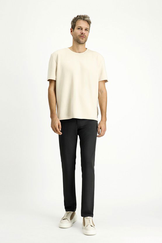 Erkek Giyim - Slim Fit Dar Kesim Kanvas / Chino Pantolon