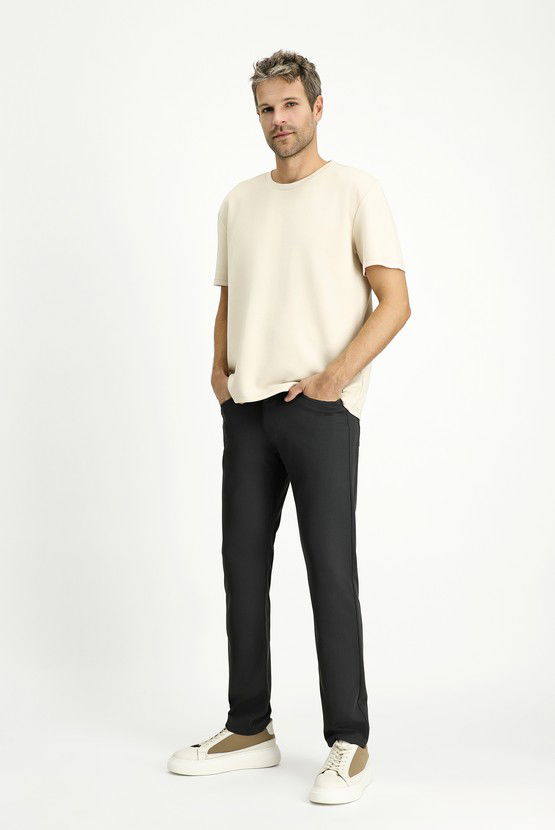Erkek Giyim - Slim Fit Dar Kesim Kanvas / Chino Pantolon