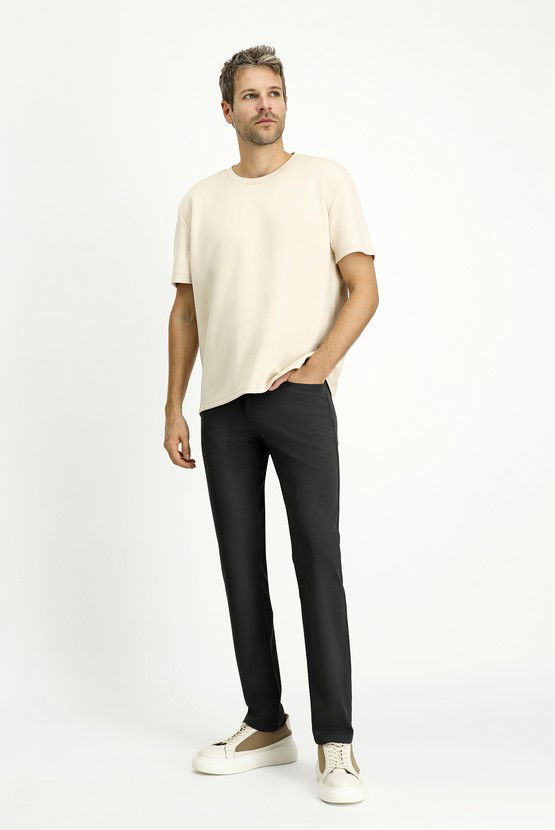 Erkek Giyim - Slim Fit Dar Kesim Kanvas / Chino Pantolon