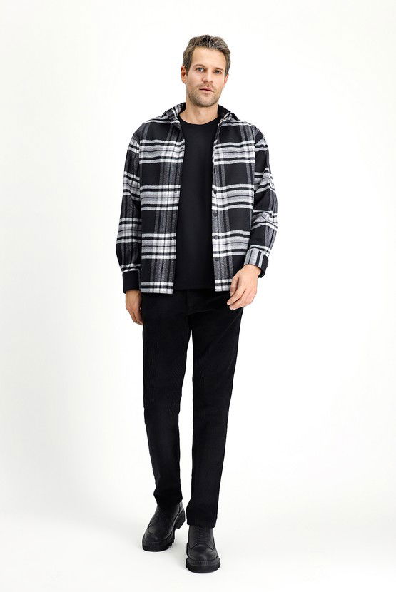 Erkek Giyim - Regular Fit Pamuk Kadife Pantolon
