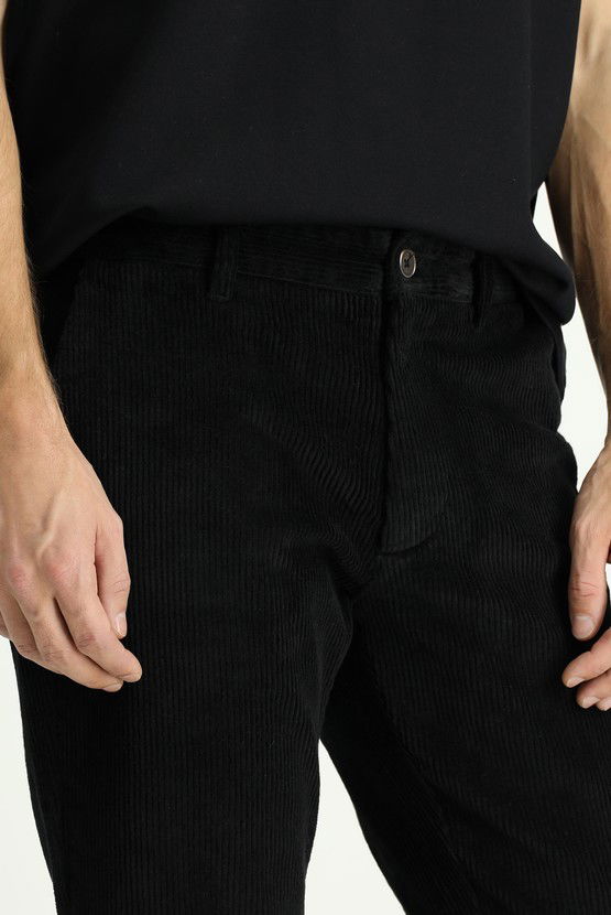 Erkek Giyim - Regular Fit Pamuk Kadife Pantolon