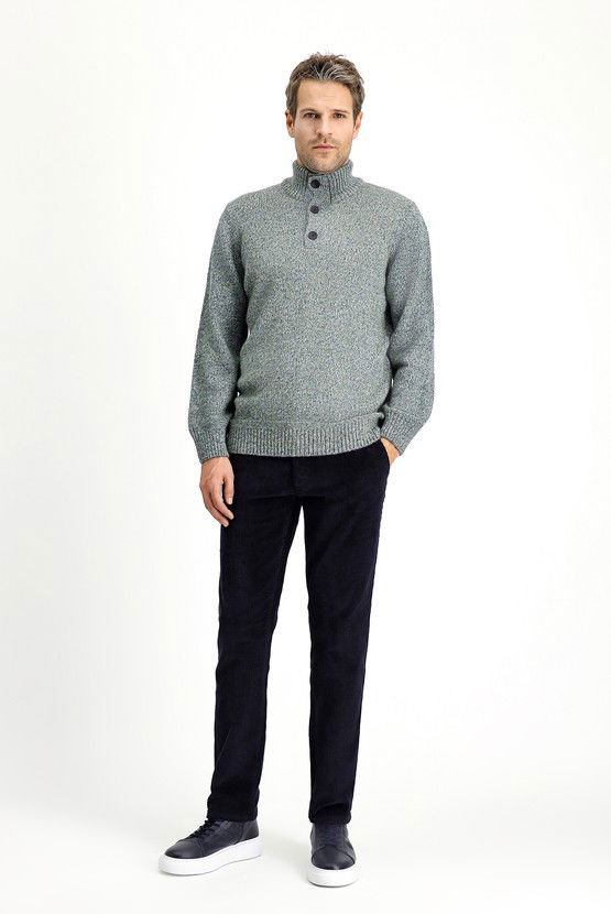 Erkek Giyim - Regular Fit Pamuk Kadife Pantolon